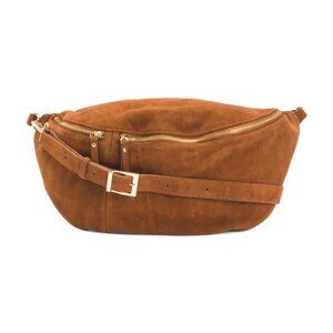 MARLON Made In Italy Suede Large Belt Bag
